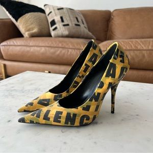Balenciaga Yellow Tape Heels